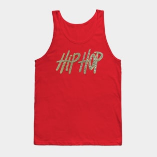 Golden Hip Hop Brooch Tank Top